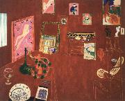 Henri Matisse the red studio oil painting on canvas